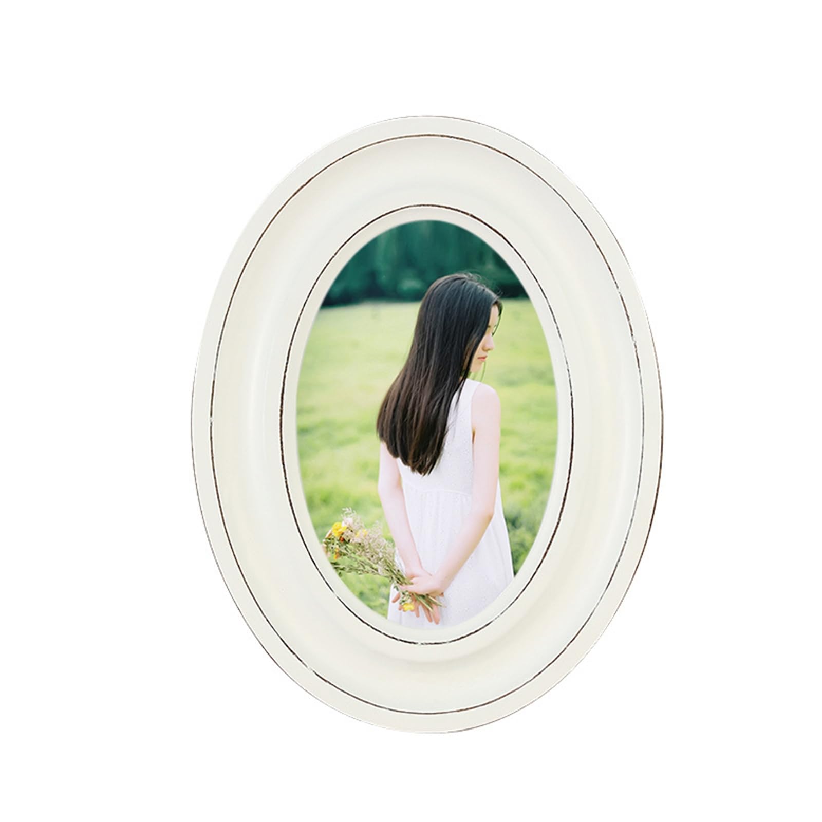 Amazon.com - Oval Solid Wood Picture Frame 5x7, Elegant Wall Mount